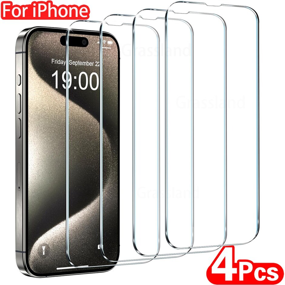 Tempered Glass for Iphone 16 15 14 13 12 11 Pro Max Screen Protector 7 8 Plus X